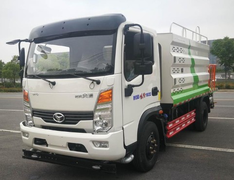 藍牌灑水車哪個牌子好_國六7方時風風馳藍牌綠化灑水車廠家價格